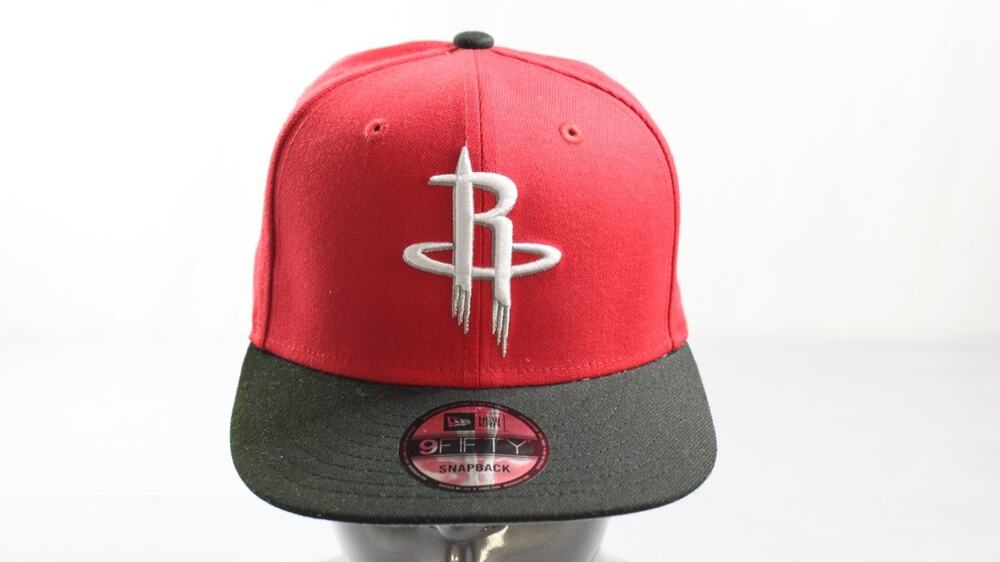 New Era 9 Fifty Houston Rockets Snapback Hat Cap Mens Osfm Red Black NBA OS
